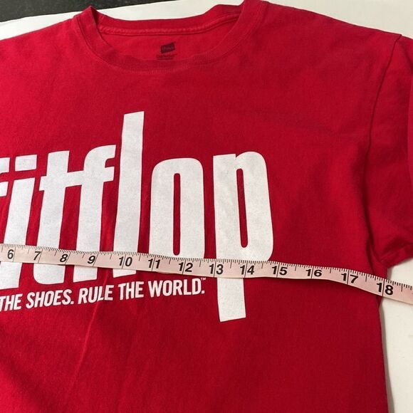 FitFlop t shirt Sz M red - Picture 6 of 7